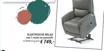 Meubelen Jonckheere Elektrische Relax Met 1 Motor En Powerlift aanbieding