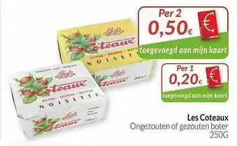 Intermarché Les Coteaux Ongezouten Of Gezouten Boter aanbieding
