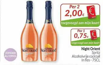 Intermarché Night Orient Spritz Alcoholvrije Cocktail aanbieding