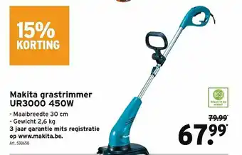 Makita Grastrimmer Ur3000 450w 15% Korting