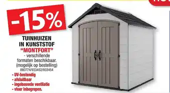 Tuinhuizen in kunststof montfort