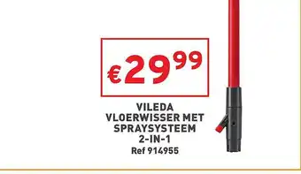 Trafic Vileda vloerwisser met spraysysteem 2in1 aanbieding