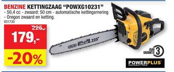 Hubo Benzine kettingzaag aanbieding