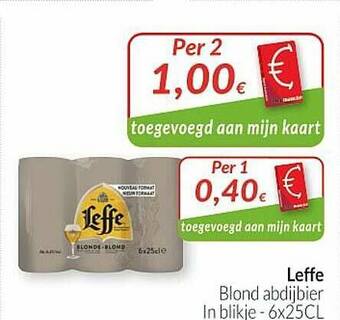 Intermarché Leffe Blond Abdijbier aanbieding