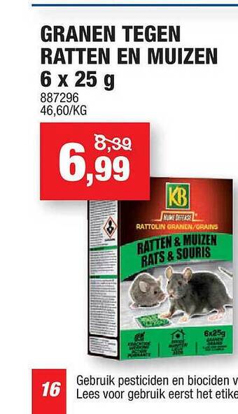 Granen tegen ratten en muizen