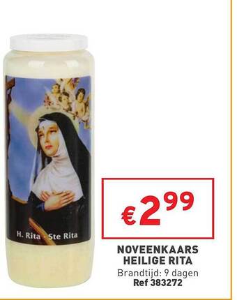 Trafic Noveenkaars heilige rita aanbieding