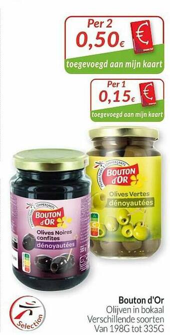Intermarché Bouton D'or Olijven In Bokaal aanbieding