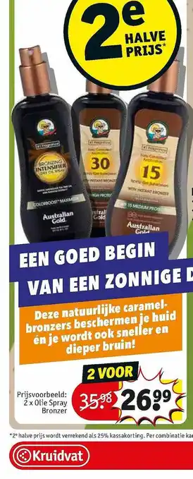 Kruidvat Olie Spray Bronzer aanbieding