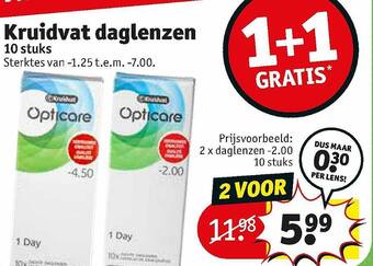 Kruidvat Daglenzen 1+1 Gratis
