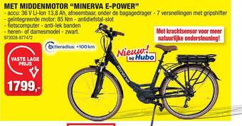 Hubo Met middenmotor minerva epower aanbieding