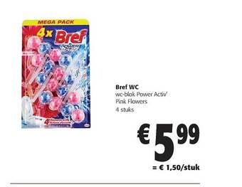 Colruyt Bref wc wcblok power activ aanbieding