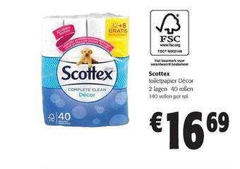 Scottex toiletpapier décor