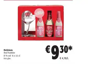 Colruyt Delirium red fruitbier aanbieding