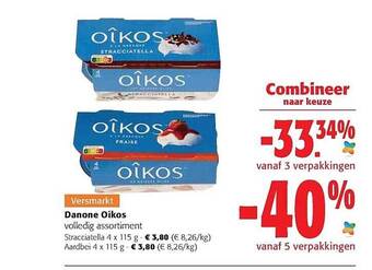 Colruyt Danone oikos aanbieding