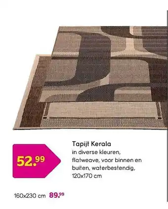 Leen Bakker Tapijt kerala aanbieding