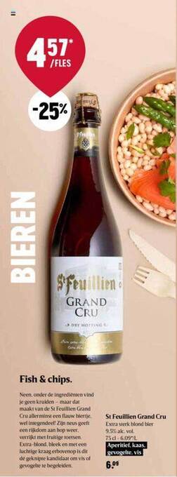 Delhaize St feuillien grand cru aanbieding