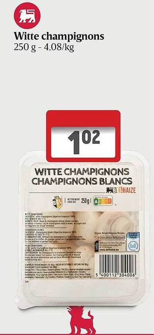 Witte champignons