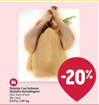 Delhaize Maiskip coq ardenne aanbieding