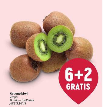 Delhaize Groene kiwi aanbieding