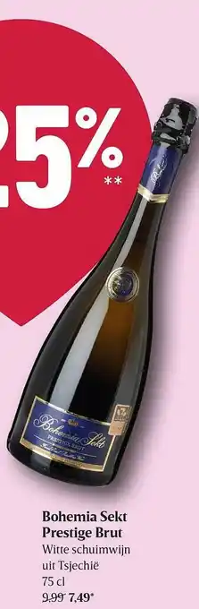 Delhaize Bohemia sekt prestige brut aanbieding