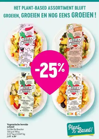 Delhaize Vegetarische bereide schotel la fille du boucher aanbieding