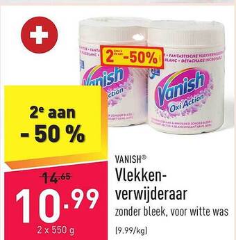 ALDI Vanish vlekkenverwijderaar aanbieding
