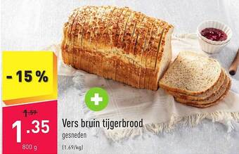 ALDI Vers bruin tijgerbrood aanbieding