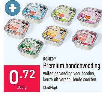 ALDI Romeo premium hondenvoeding aanbieding