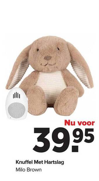 Baby-Dump Knuffel met hartslag aanbieding