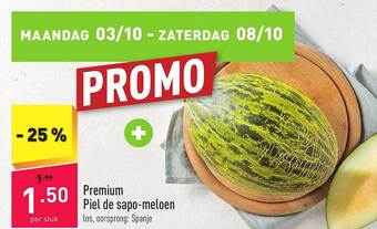 ALDI Premium piel de sapomeloen aanbieding