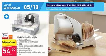 ALDI Elektrische allessnijder aanbieding