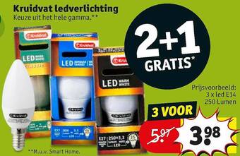 Kruidvat Kruidvat Ledverlichting 2+1 Gratis aanbieding
