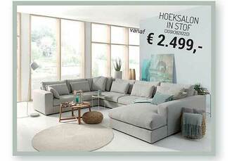Meubelen Jonckheere Hoeksalon In Stof aanbieding