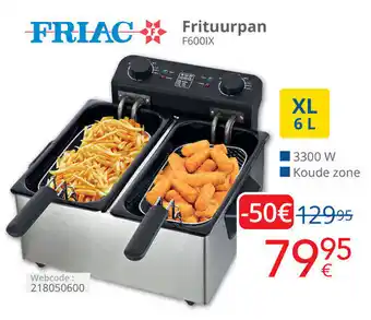 Eldi Friac Frituurpan F600IX aanbieding