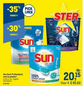 Makro Sun Excl. Professional Zout En Poeder aanbieding