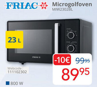 Eldi Friac Microgolfoven MIW2302BL aanbieding