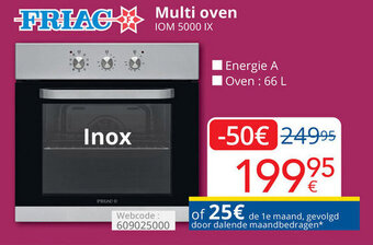 Eldi Friac Multi oven aanbieding