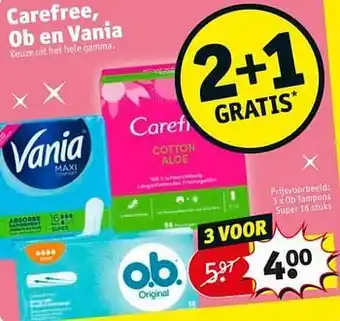 Kruidvat Ob tampons super aanbieding