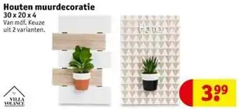 Kruidvat Houten muurdecoratie aanbieding