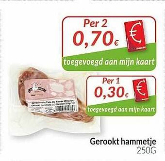 Intermarché Gerookt Hammetje aanbieding