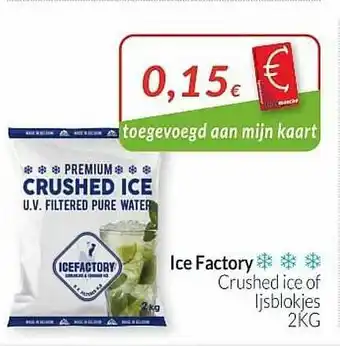 Ice Factory Crushed Ice Of Ijsblokjes
