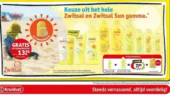 Kruidvat Keuze Uit Het Hele Zwitsal En Zwitsal Sun Gamma aanbieding