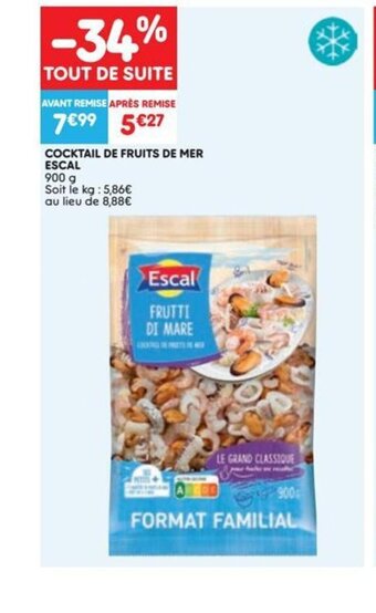 Cocktail de fruits de mer escal 900g