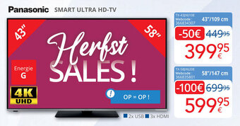 Eldi Panasonic Smart Ultra HD-TV aanbieding