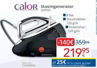 Eldi Calor Stoomgenerator GV9550 aanbieding