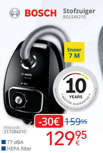 Eldi Bosch Stofzuiger BGLS4X210 aanbieding
