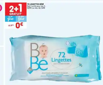72 lingettes bebe