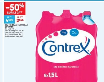 Eau minerale naturelle contrex