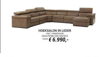 Hoeksalon In Leder