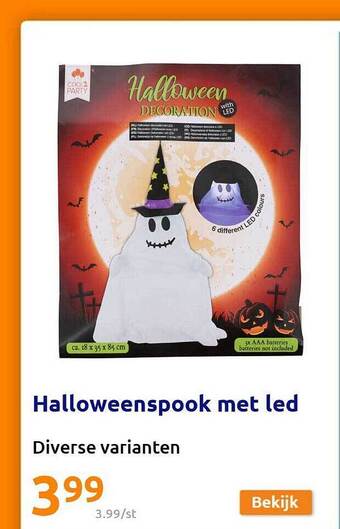 Action Halloweenspook met led aanbieding